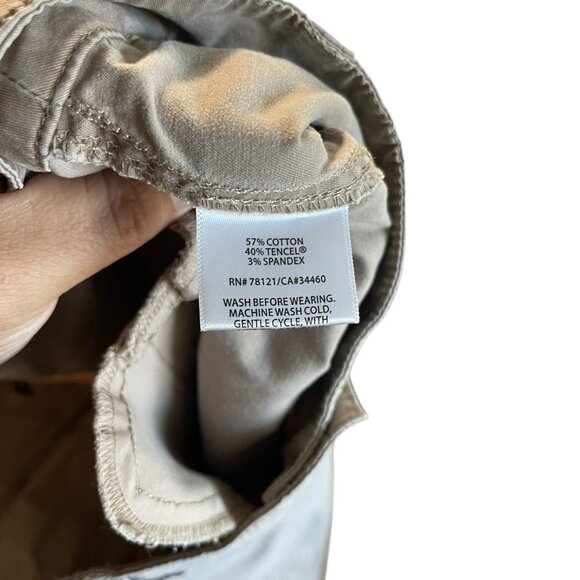 Eileen Fisher Cargo Capri Pants Women’s Petite Small Khakis - Picture 8 of 9